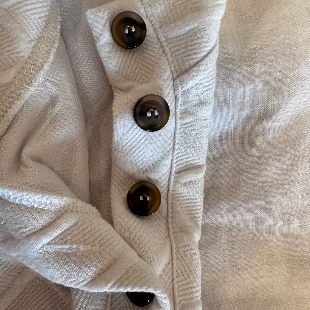 Anthropologie White Quilted Turtleneck Sweater - Picture 2 of 4
